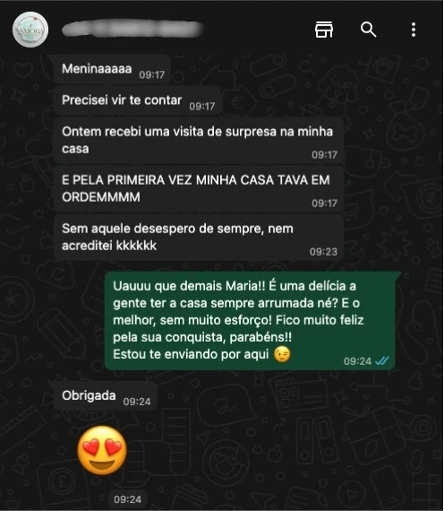 Maria (SC) - "pela primeira vez minha casa tava em ordem...sem aquele desespero de sempre"
