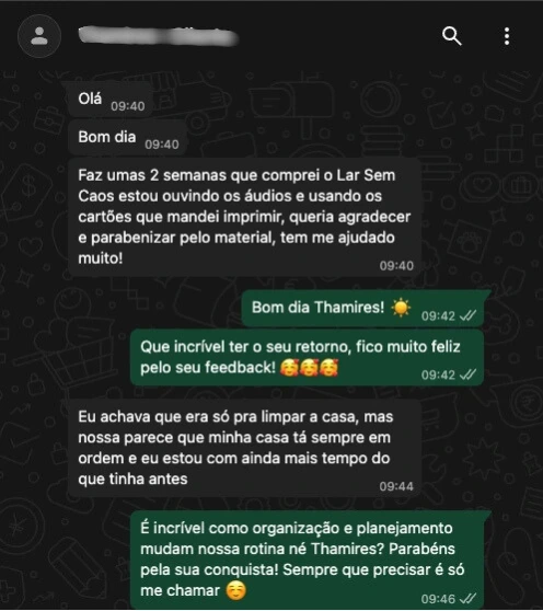 Thamires (MG) - "minha casa tá sempre em ordem e estou com ainda mais tempo"